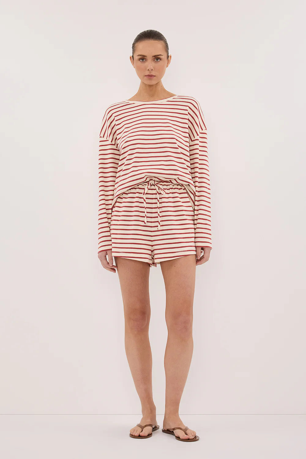 NOLA SAHARA STRIPE LONG SLEEVE TEE - Yukikoi