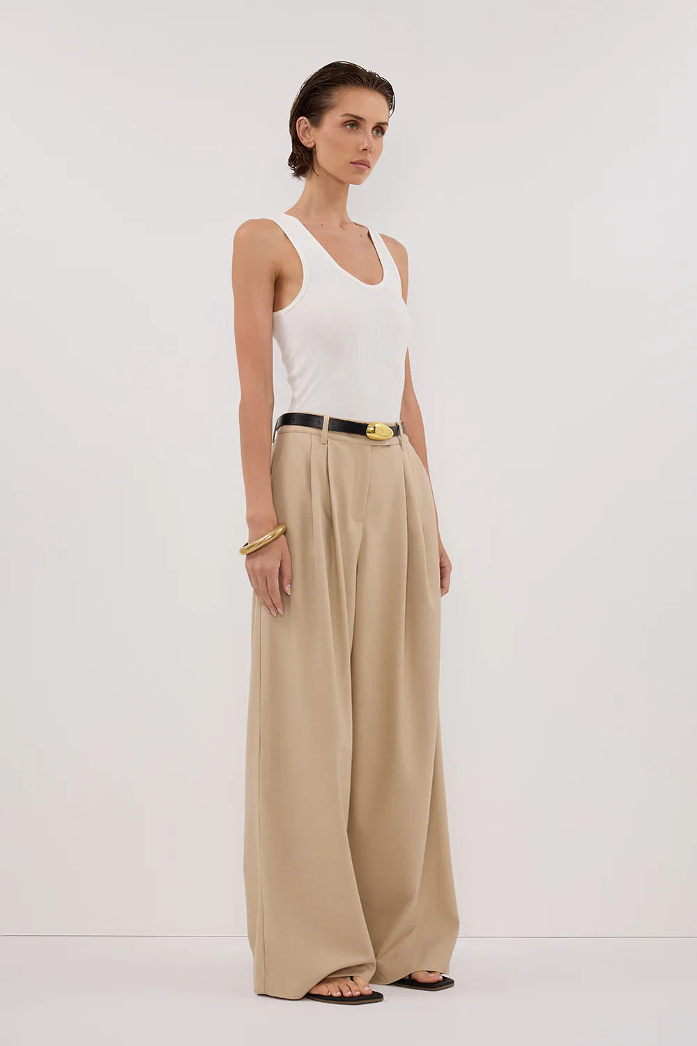 LOUIE NATURAL WIDE LEG PANT - Yukikoi
