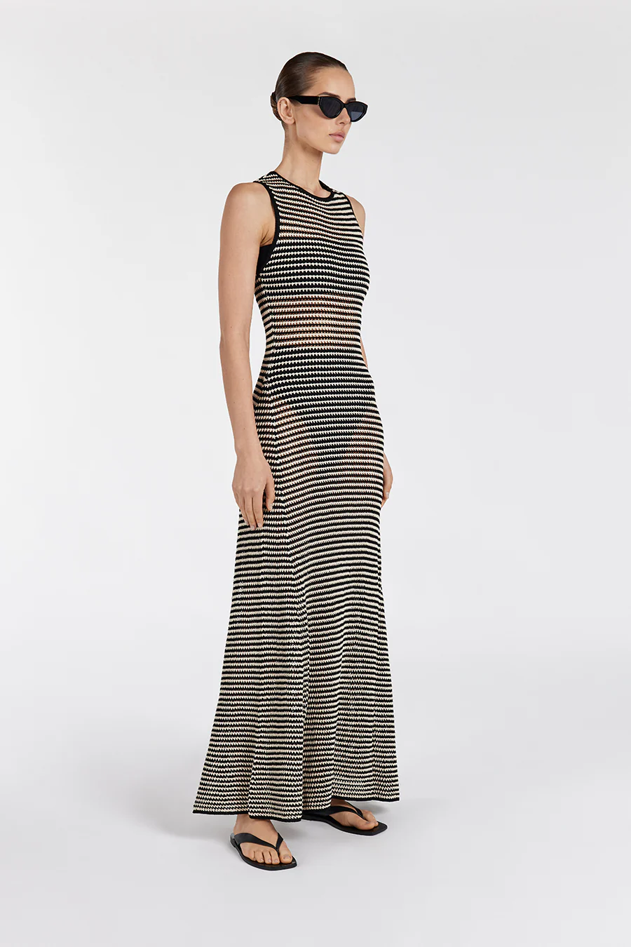 NATE BLACK SLEEVELESS MAXI DRESS - Yukikoi
