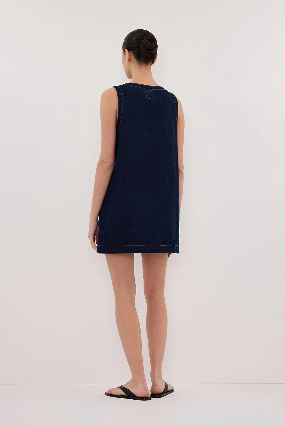 SHERI INDIGO DENIM MINI DRESS - Yukikoi