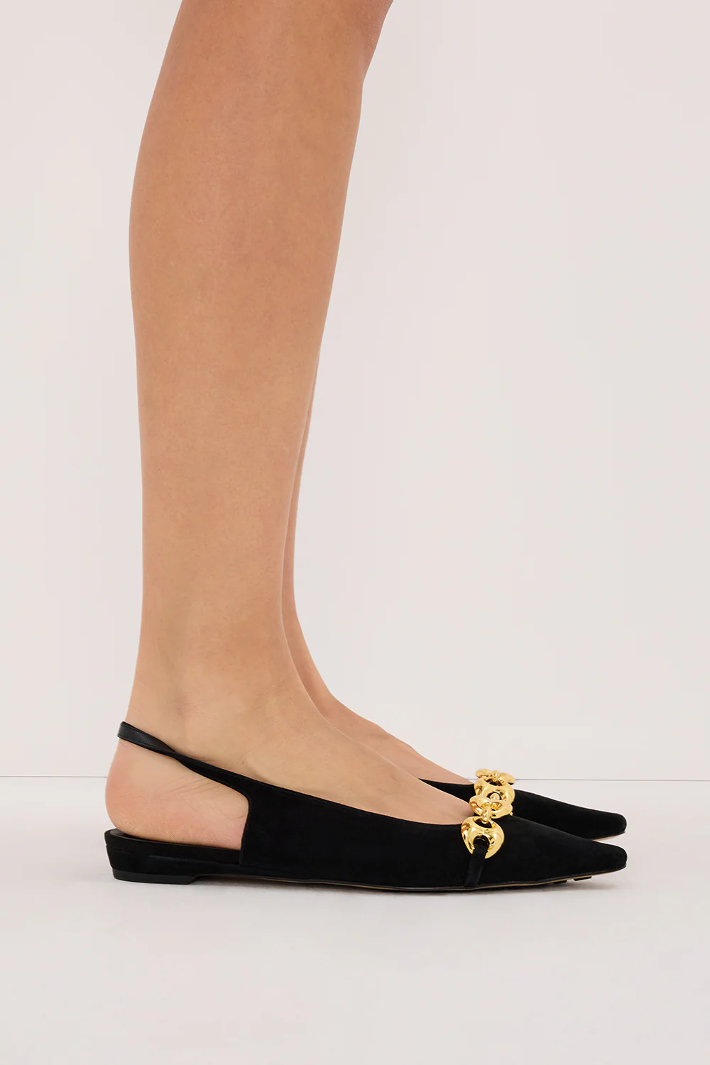 ALIAS MAE BLACK SUEDE HARRIET FLAT - Yukikoi