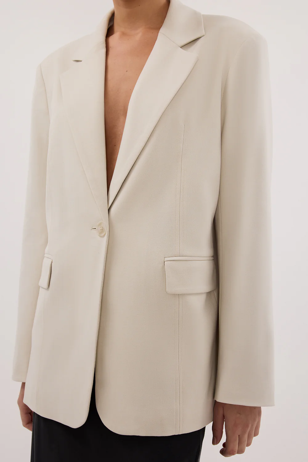 EDEN PLASTER OVERSIZED BOXY BLAZER - Yukikoi