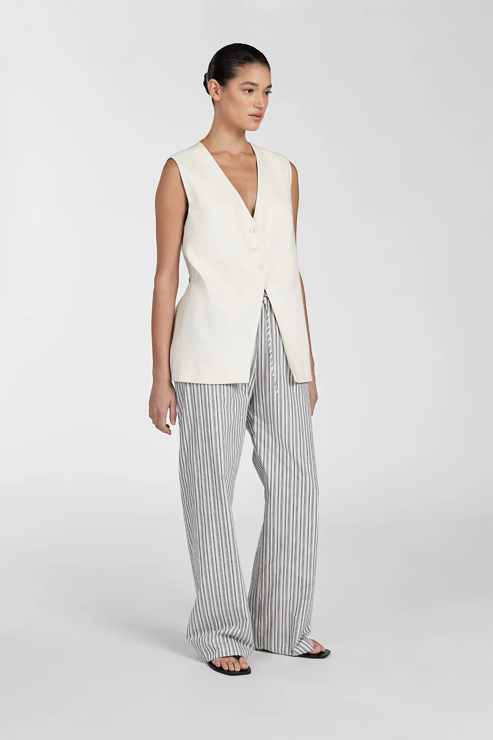 EZRA BLUE STRIPE DRAWSTRING PANT - Yukikoi