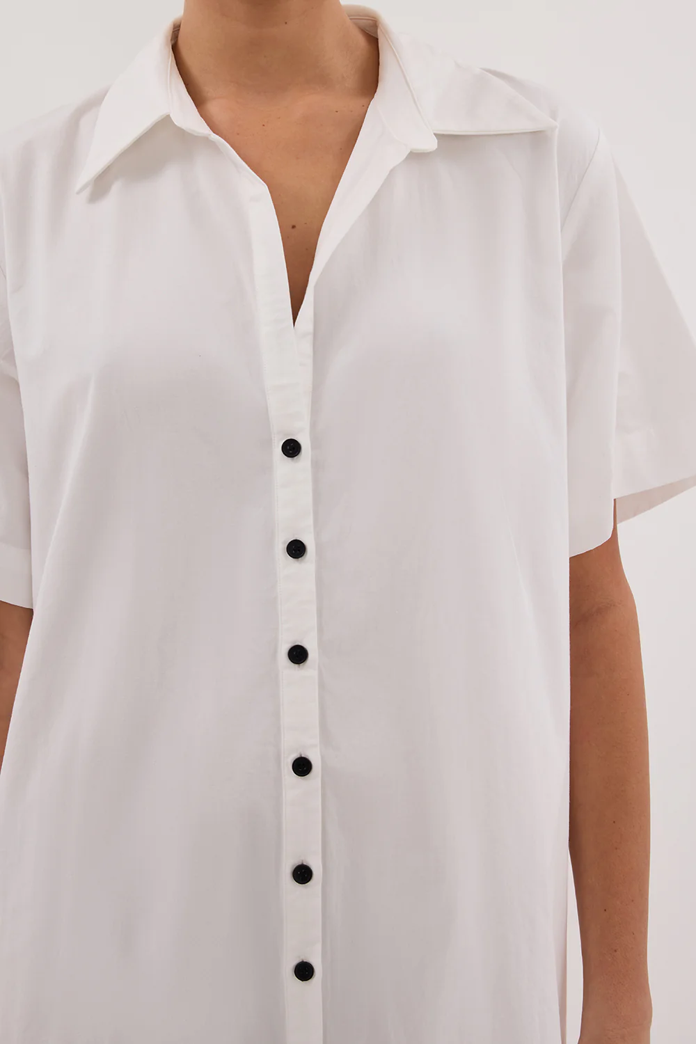 VIOLET WHITE SHIRT MIDI DRESS - Yukikoi