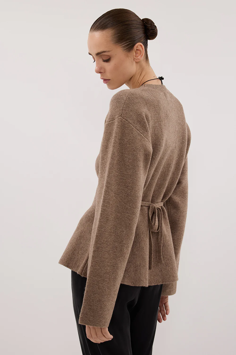 LANIE CHOC LONG SLEEVE KNIT TOP - Yukikoi