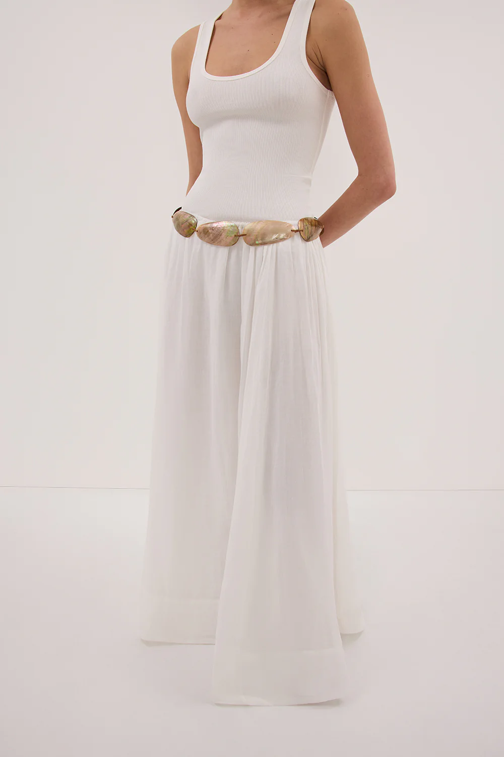 BALI TAILOR LA PAREO IVORY BELT 001 - Yukikoi