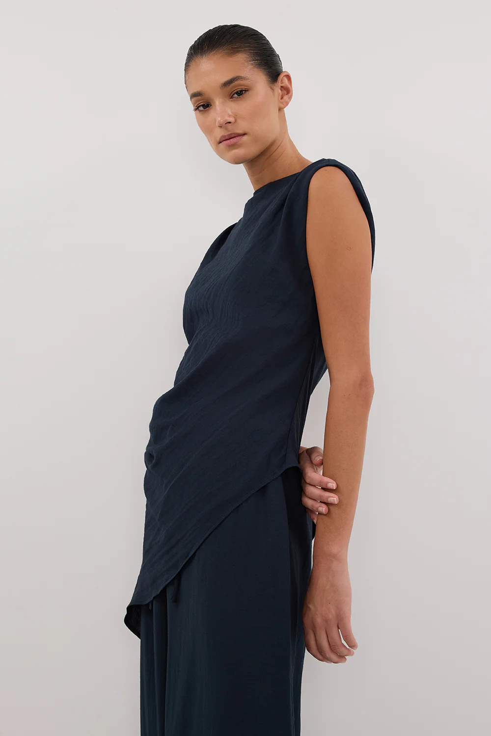 SHYLA SLATE ASYM TOP - Yukikoi