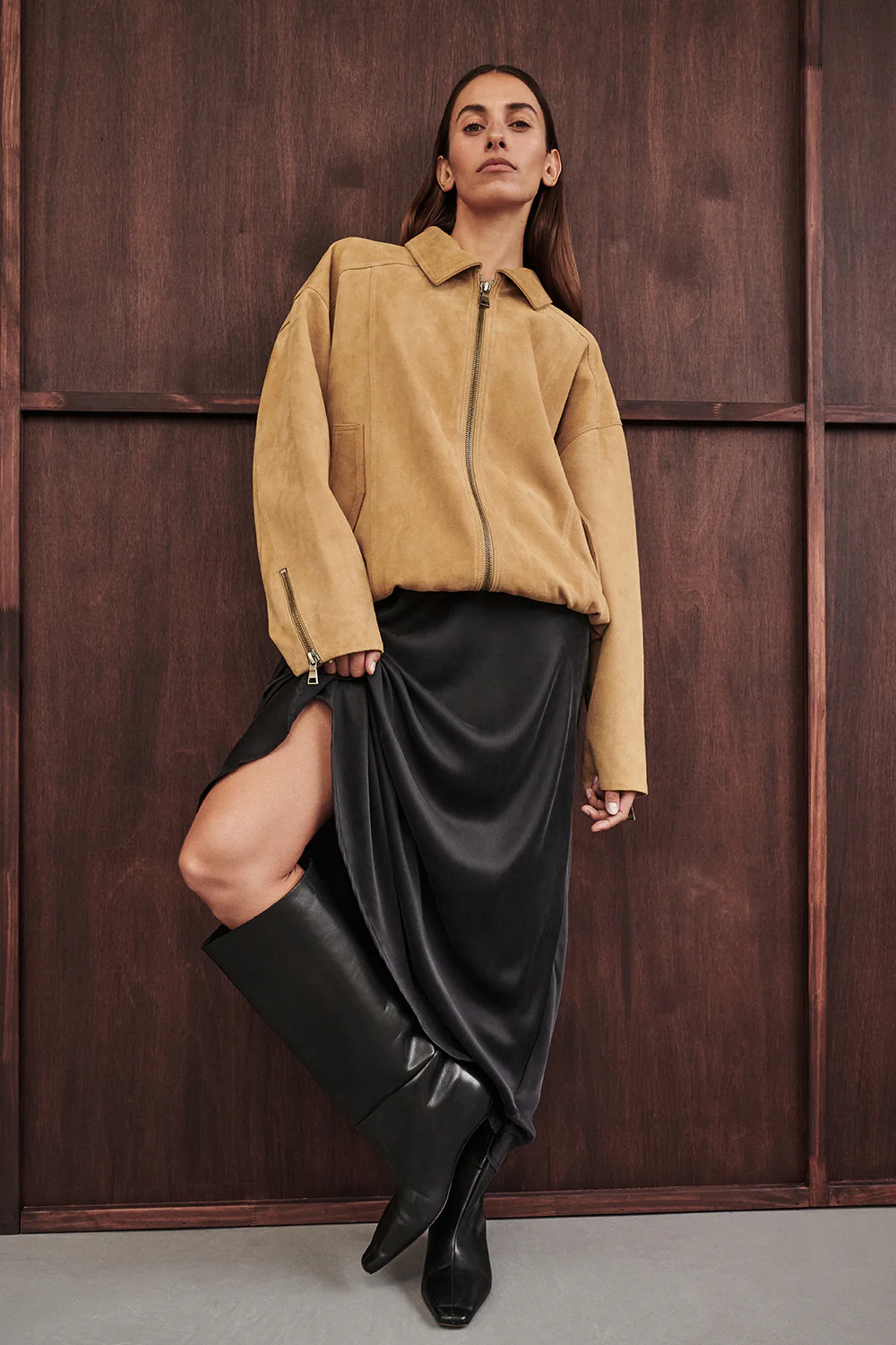 DENVER PAMPAS SUEDE LEATHER BOMBER JACKET - Yukikoi