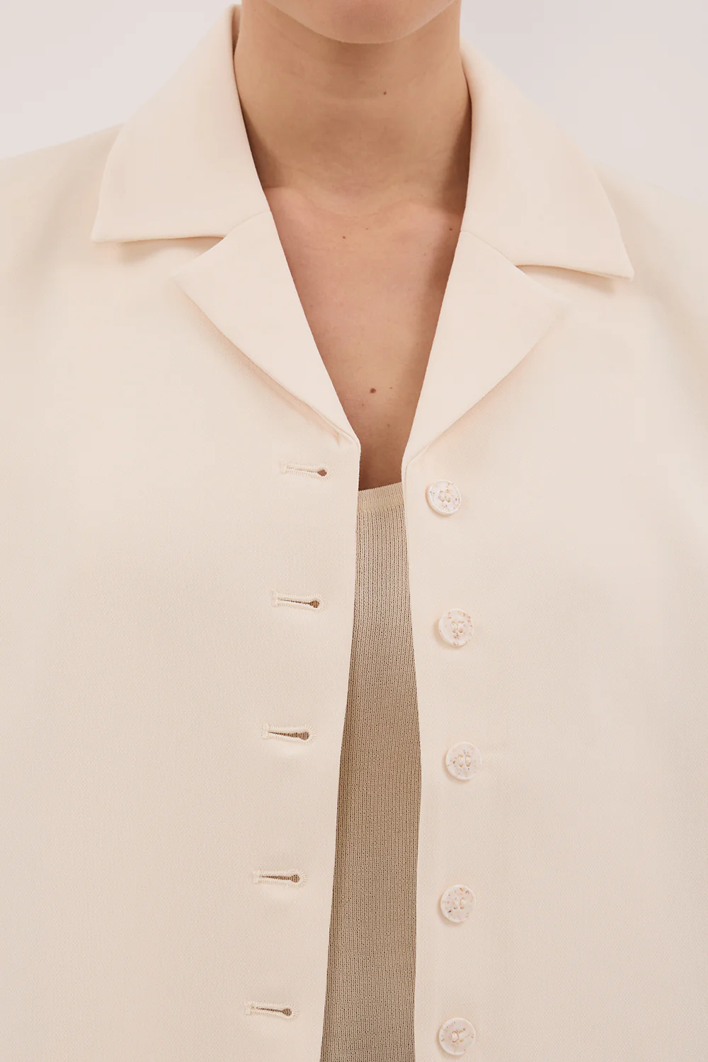 RYKER CREAM OVERSIZED BLAZER - Yukikoi