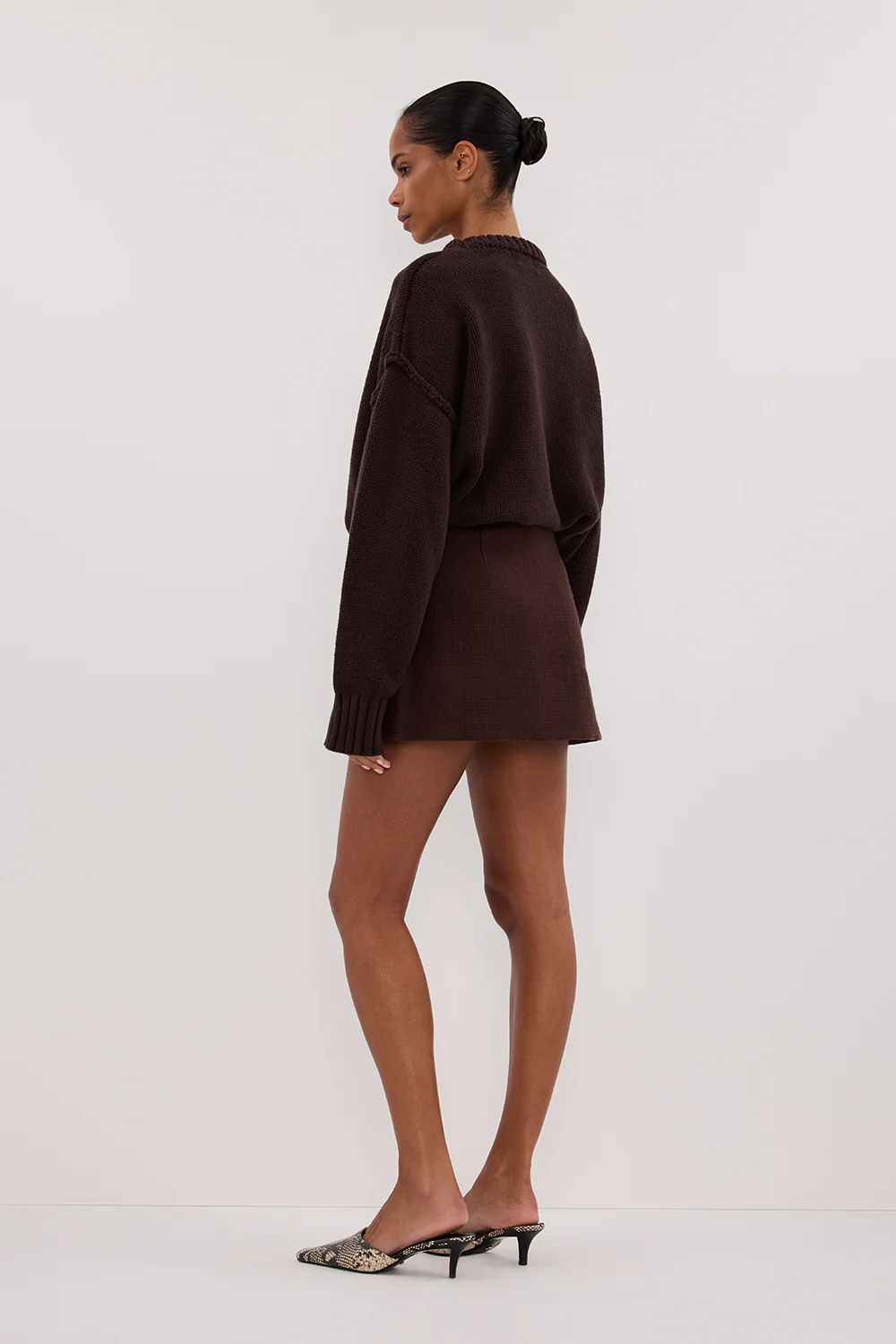 NIEVE CHOCOLATE MINI SKORT - Yukikoi