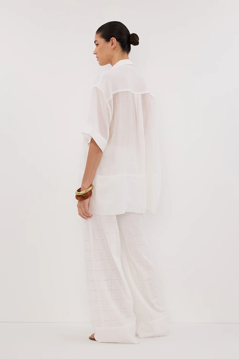 OWEN WHITE BRODERIE PANT - Yukikoi