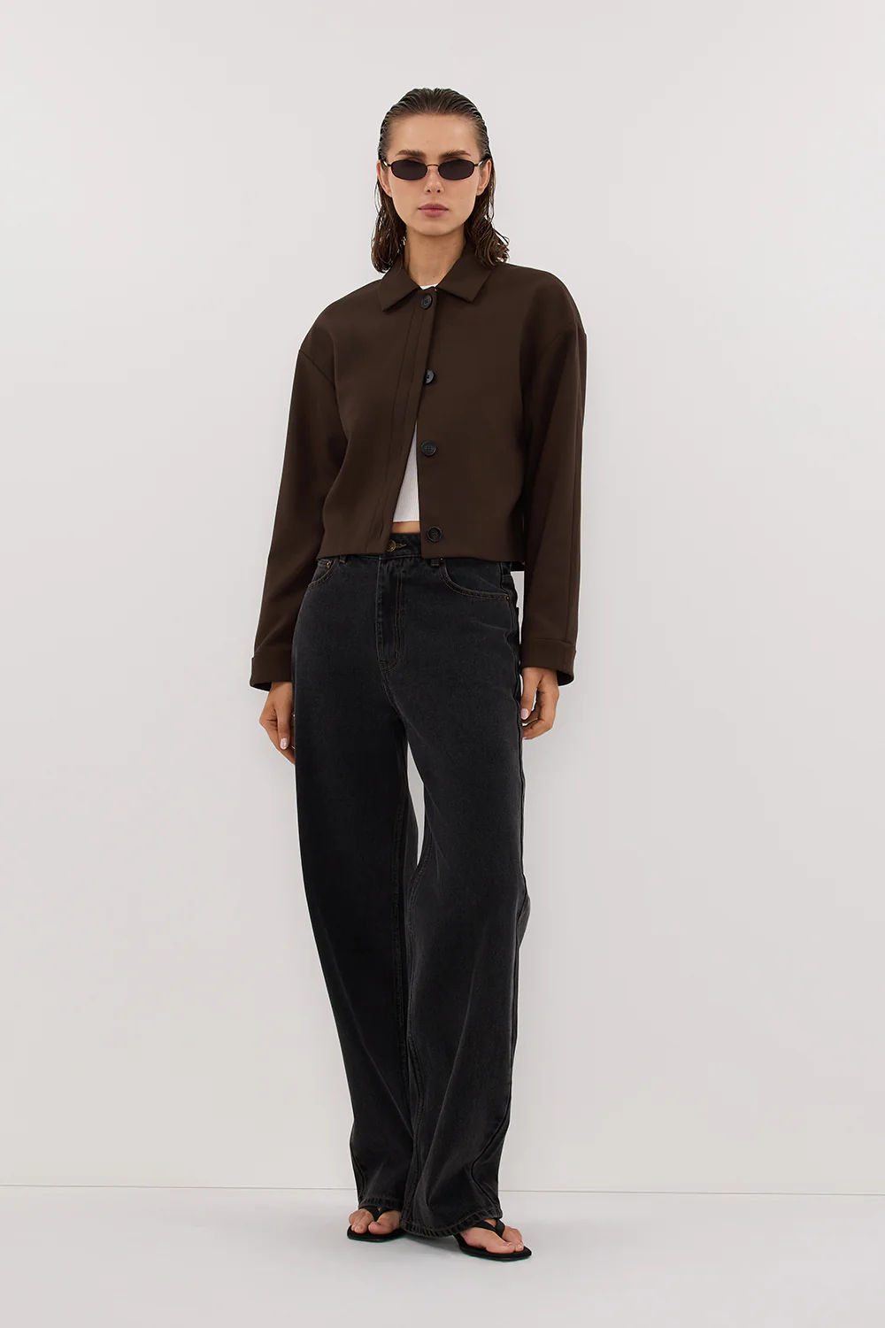 LEX DARK CLOVER CROPPED JACKET - Yukikoi