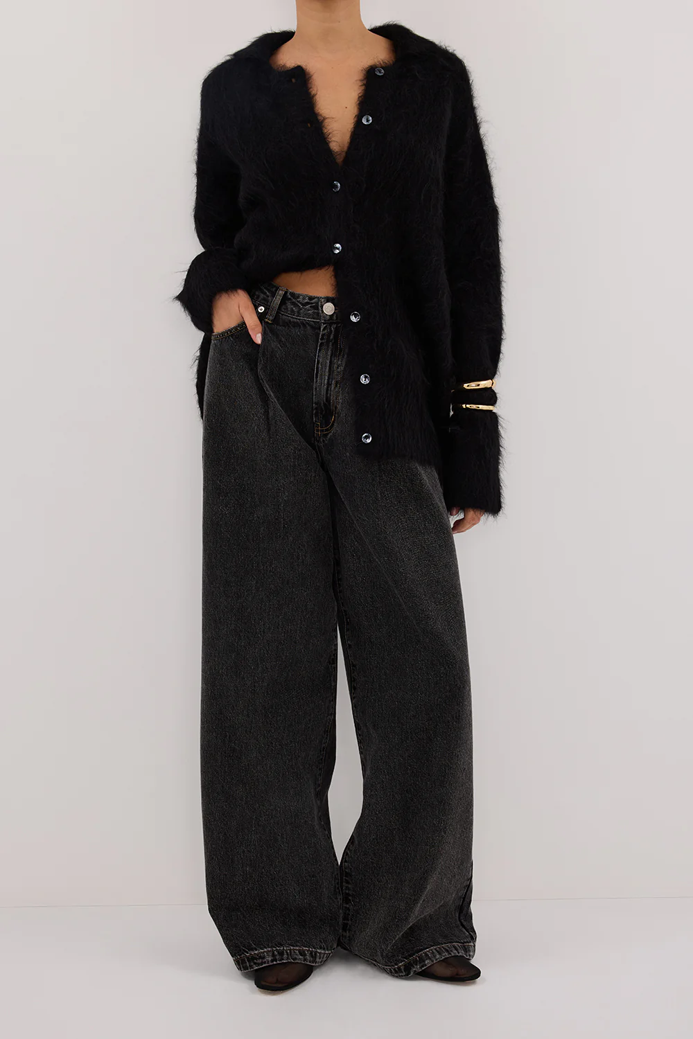 STERLING WASHED BLACK DENIM JEAN - Yukikoi