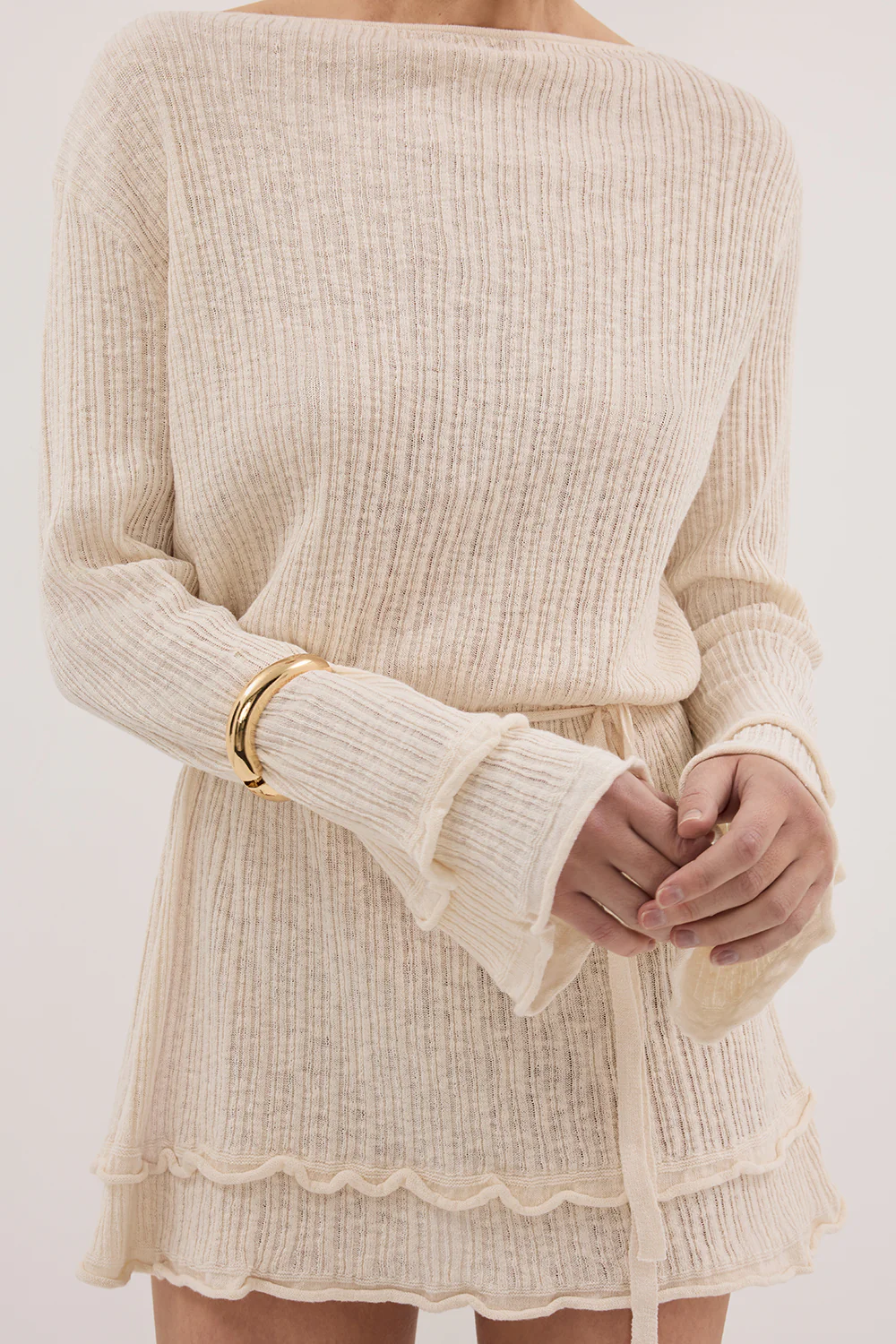 MAX NATURAL KNIT MINI DRESS - Yukikoi