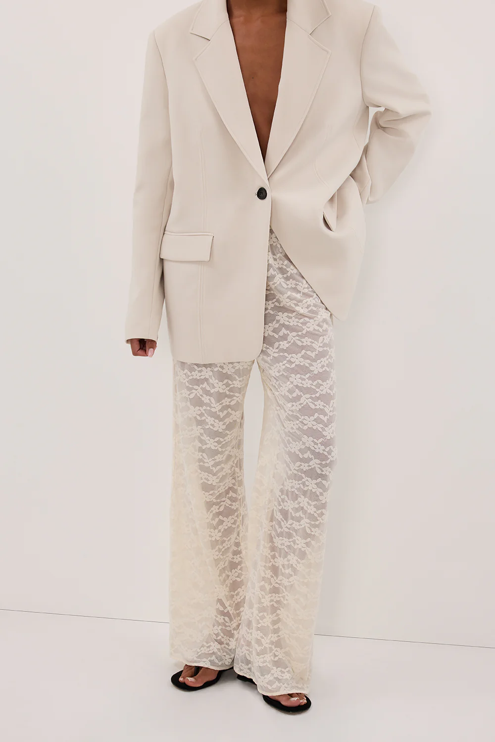 BELLE CREAM LACE PANT - Yukikoi