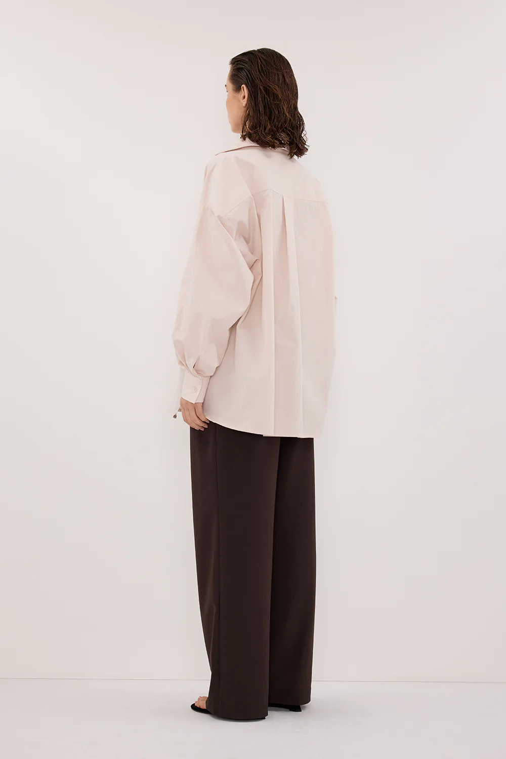 RAQUEL POWDER LONG SLEEVE COTTON POPLIN SHIRT - Yukikoi