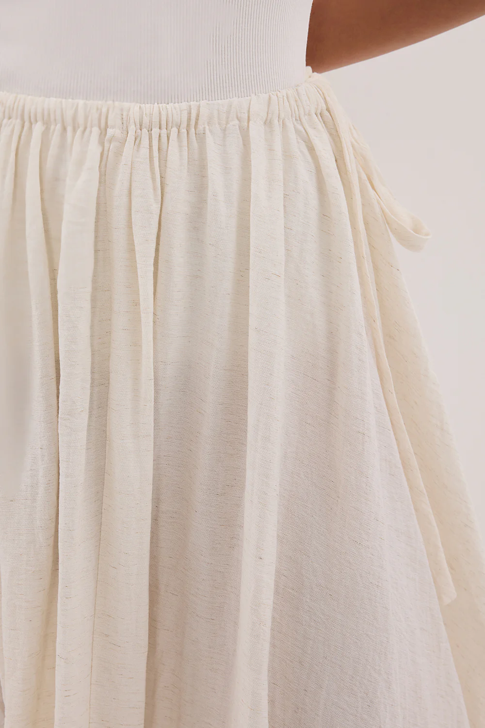 SHANIYA CREAM MARLE BOHO SKIRT - Yukikoi