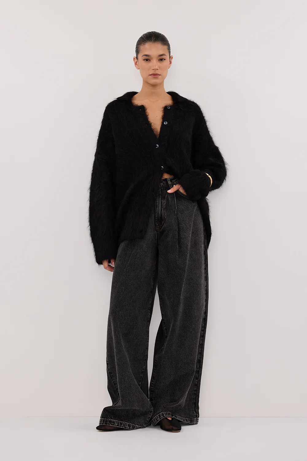 STERLING WASHED BLACK DENIM JEAN - Yukikoi