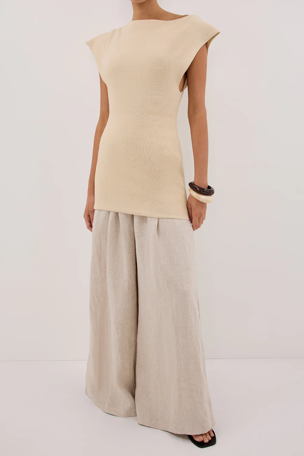 CODY NATURAL WIDE LINEN PANT - Yukikoi