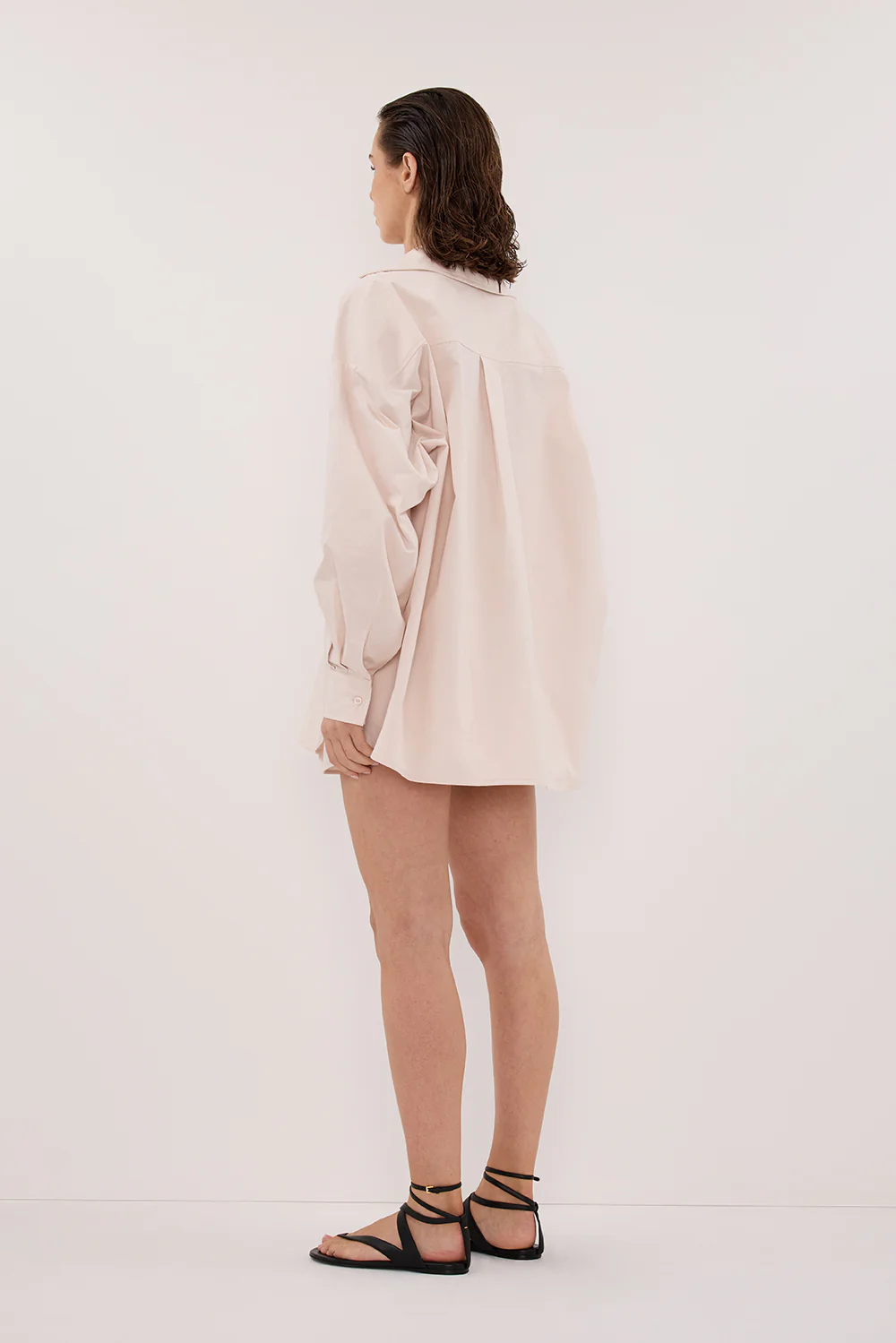 RAQUEL POWDER LONG SLEEVE COTTON POPLIN SHIRT - Yukikoi