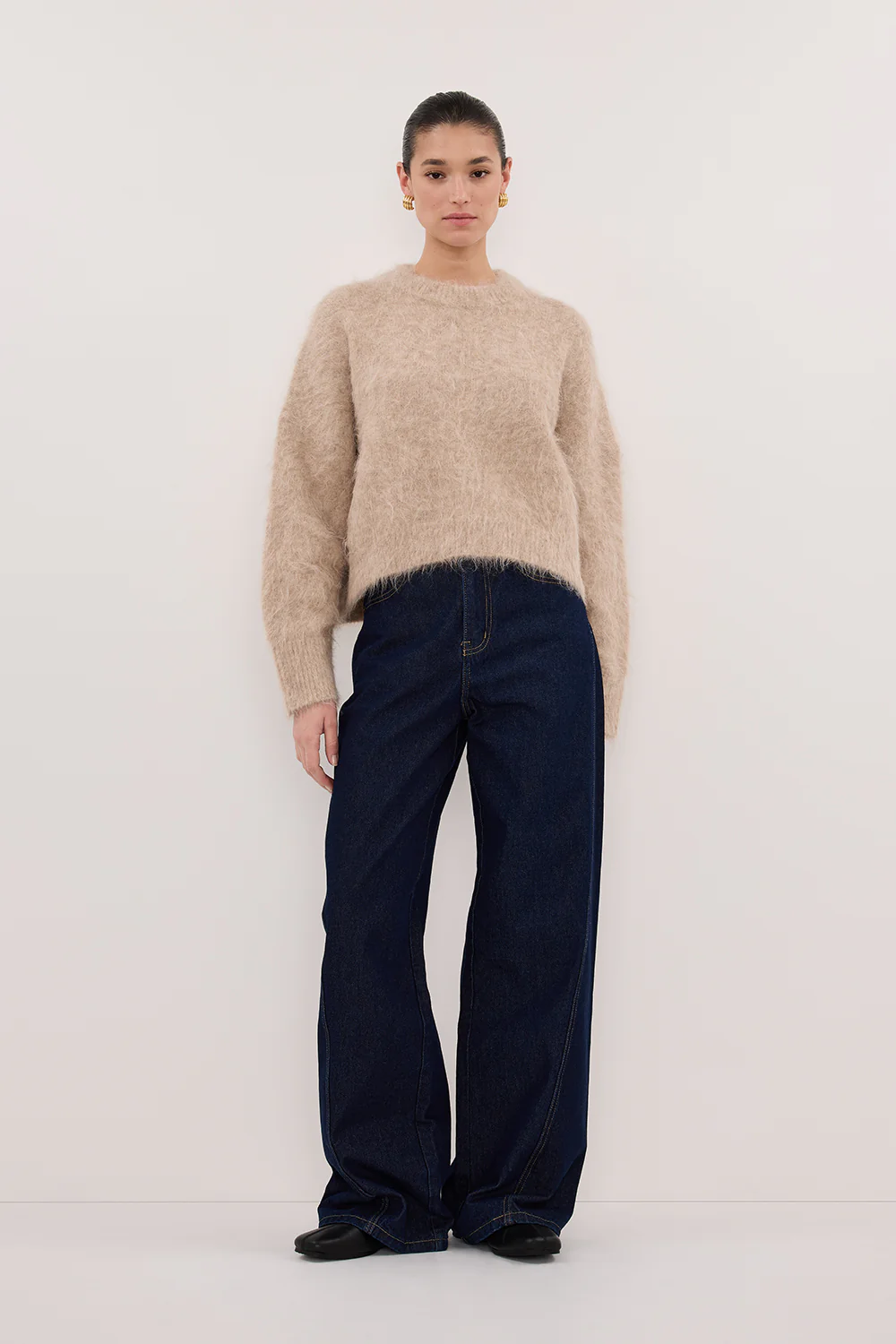 SALMA OAT TUCK SLEEVE JUMPER - Yukikoi
