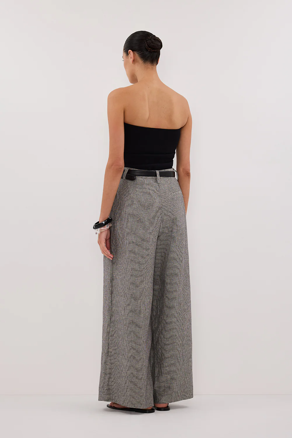 ELIAS CHARCOAL LINEN BLEND PANT - Yukikoi