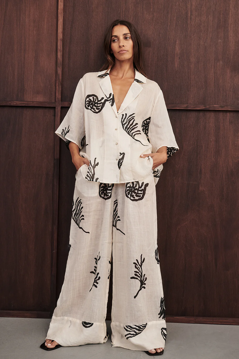 POSITANO SANSTONE RAMIE SHIRT - Yukikoi