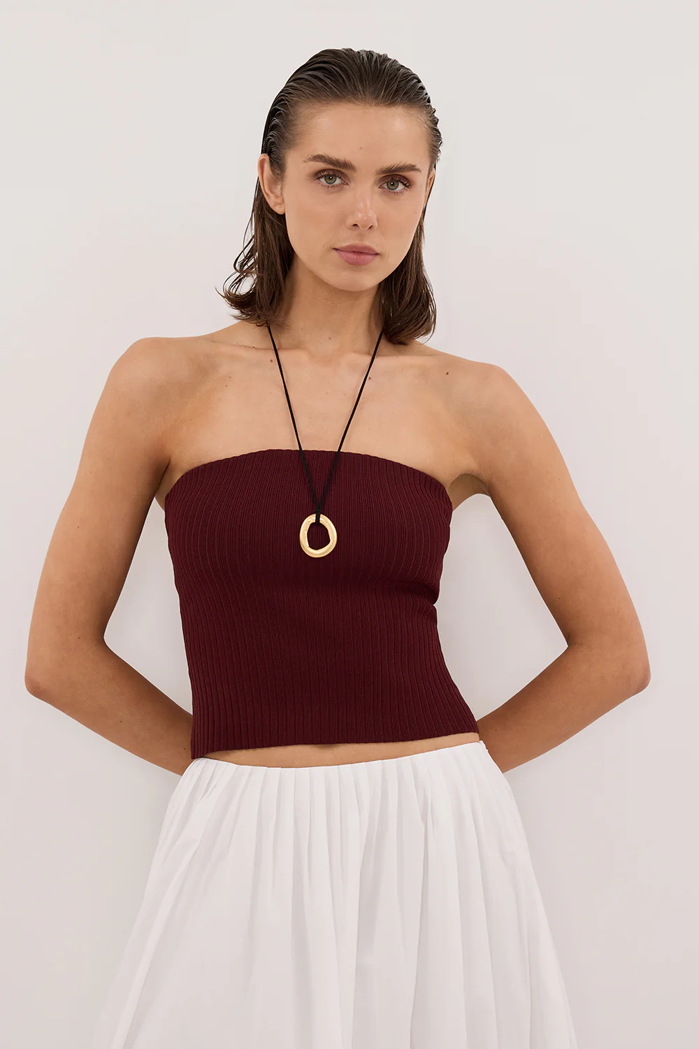 LIMA SAHARA STRAPLESS BANDEAU KNIT TOP - Yukikoi