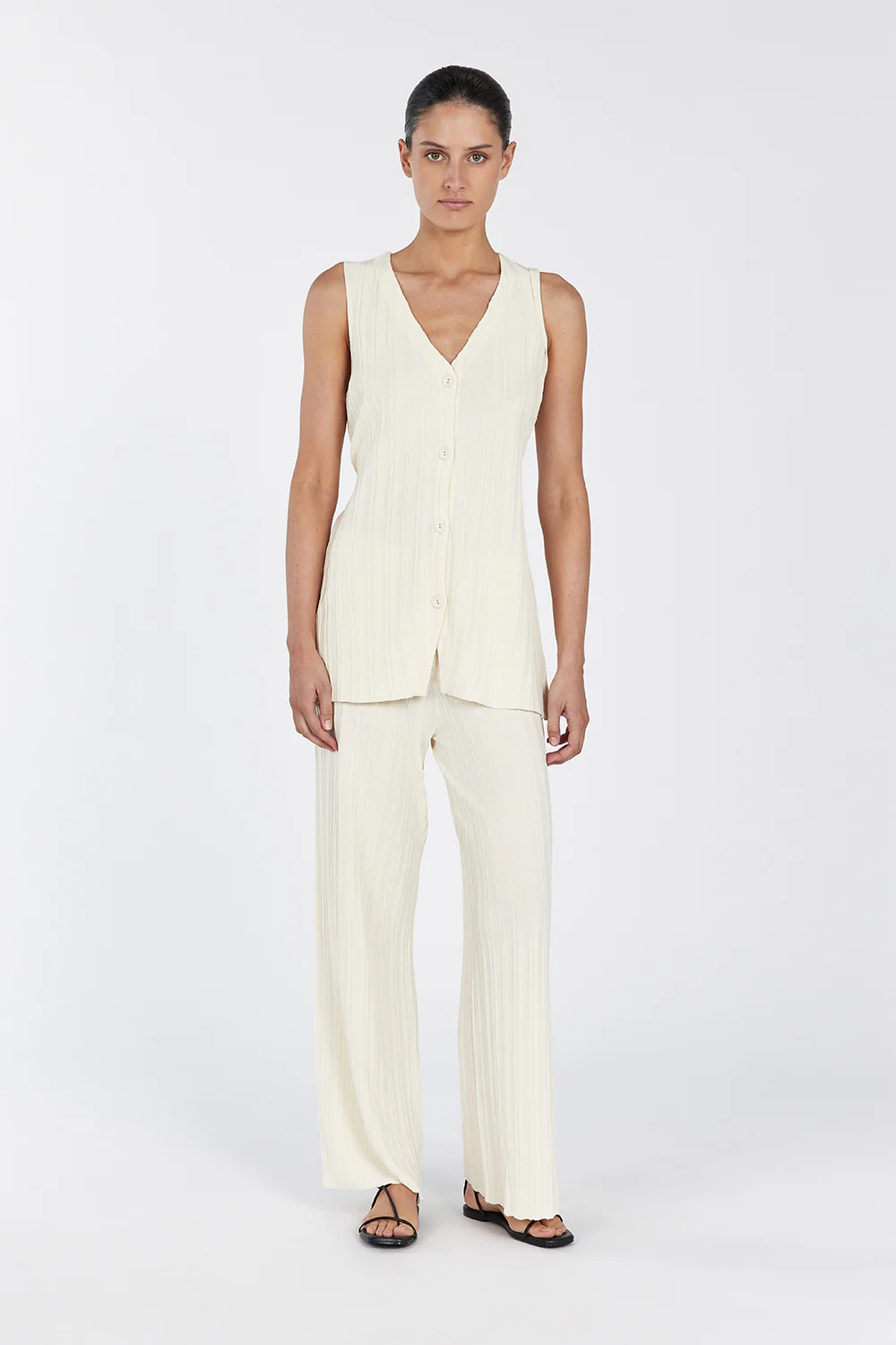 SYLVIA CREAM KNIT PANT - Yukikoi