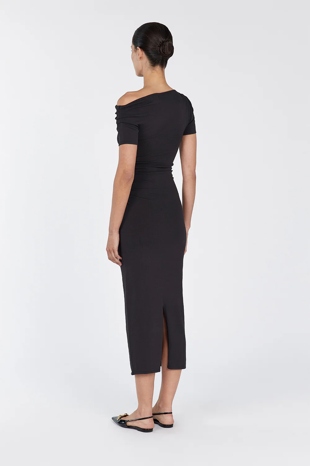 ENZO BITTER CHOC MIDI DRESS - Yukikoi