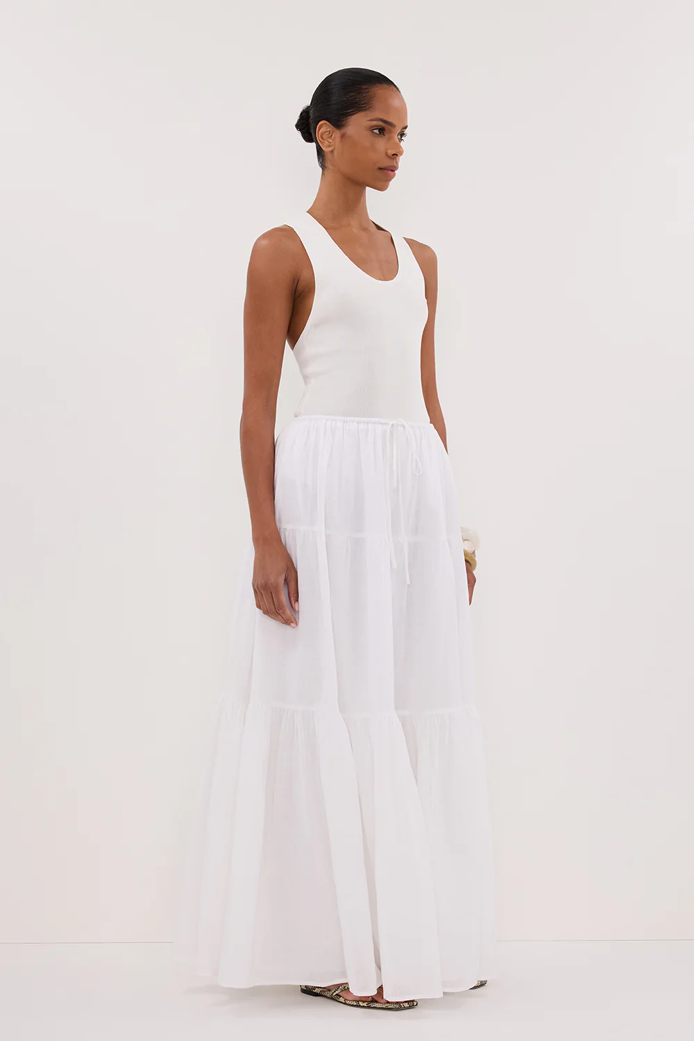 DEVIN OFF WHITE RACER KNIT TANK - Yukikoi