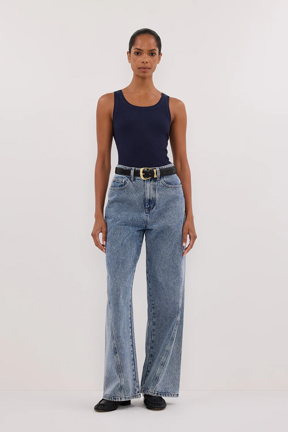 LEE NAVY KNIT TANK - Yukikoi