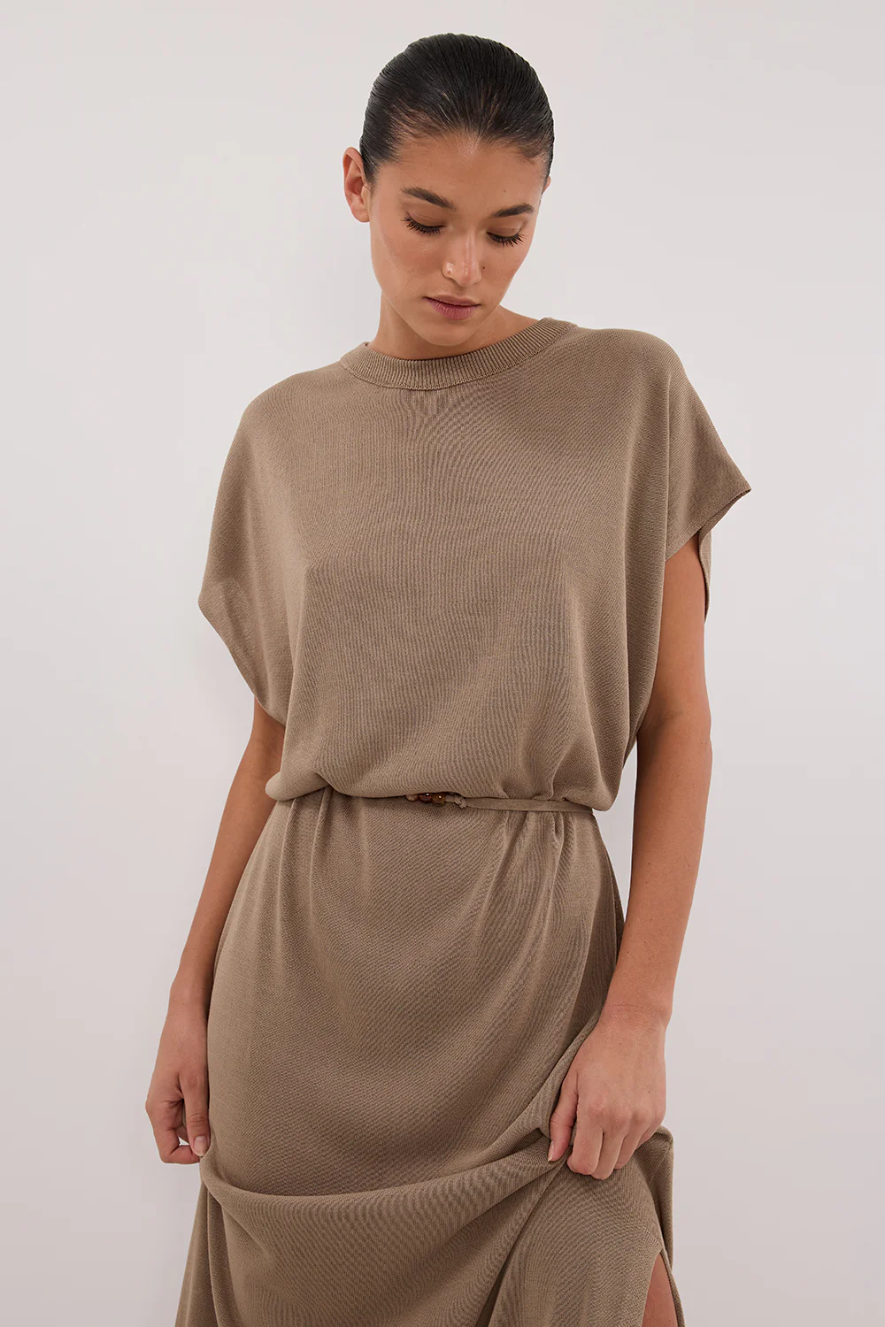 JACKI SAGE SLEEVELESS KNIT MAXI DRESS - Yukikoi