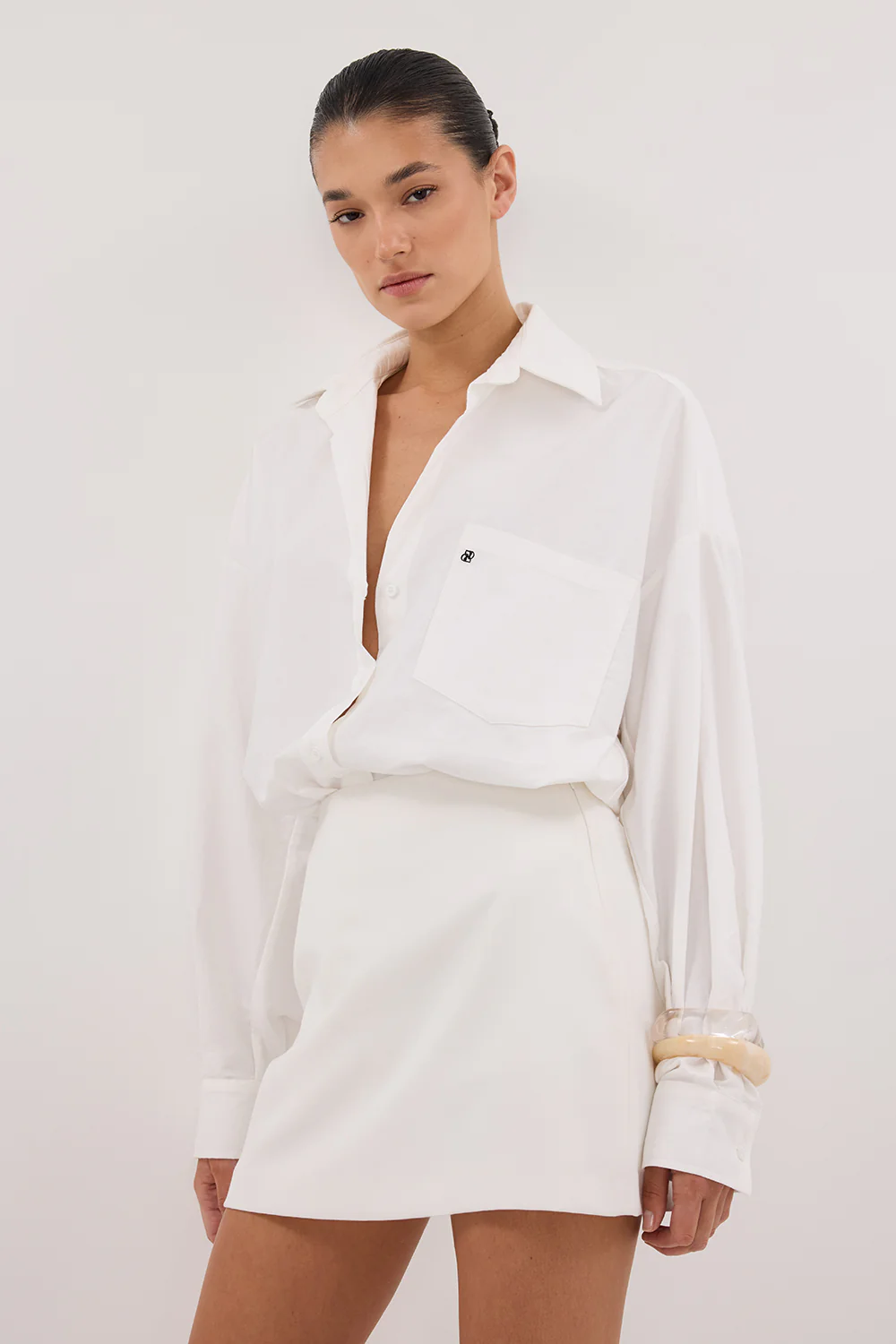 SOHO WHITE TAILORED SKORT - Yukikoi