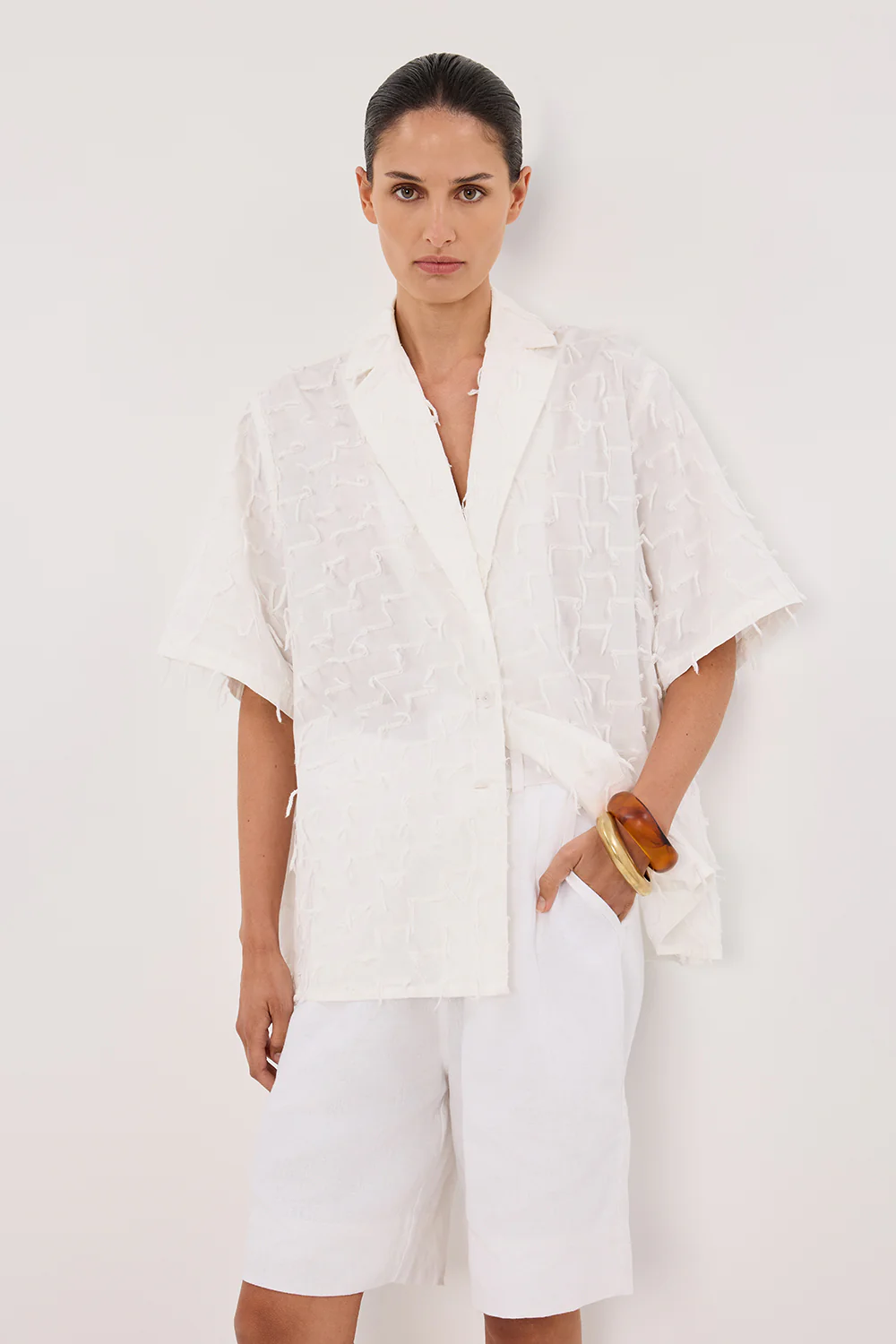 PALOMA WHITE COTTON SHIRT - Yukikoi