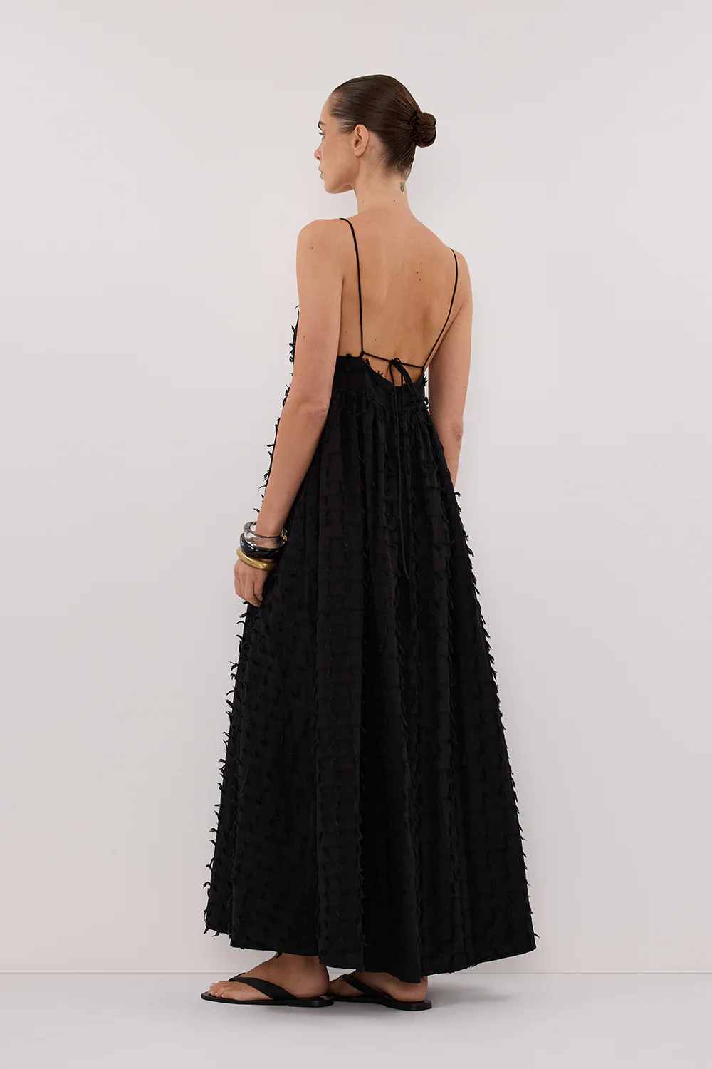 PALOMA BLACK BABYDOLL MIDI DRESS - Yukikoi