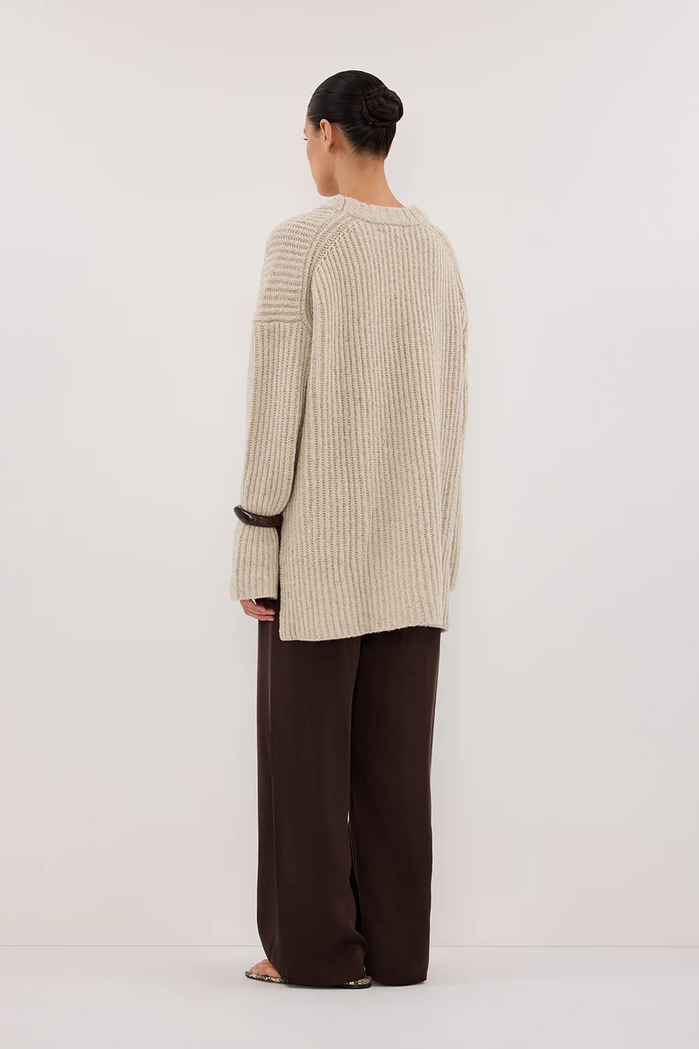 INDIA CREAM MARLE KNIT JUMPER - Yukikoi