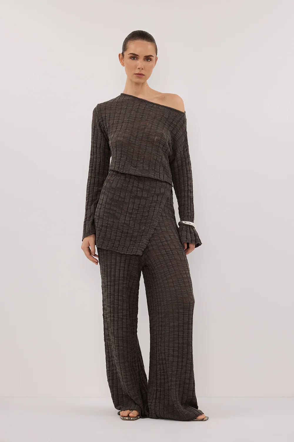 CIA PETROL LONG SLEEVE KNIT TOP - Yukikoi