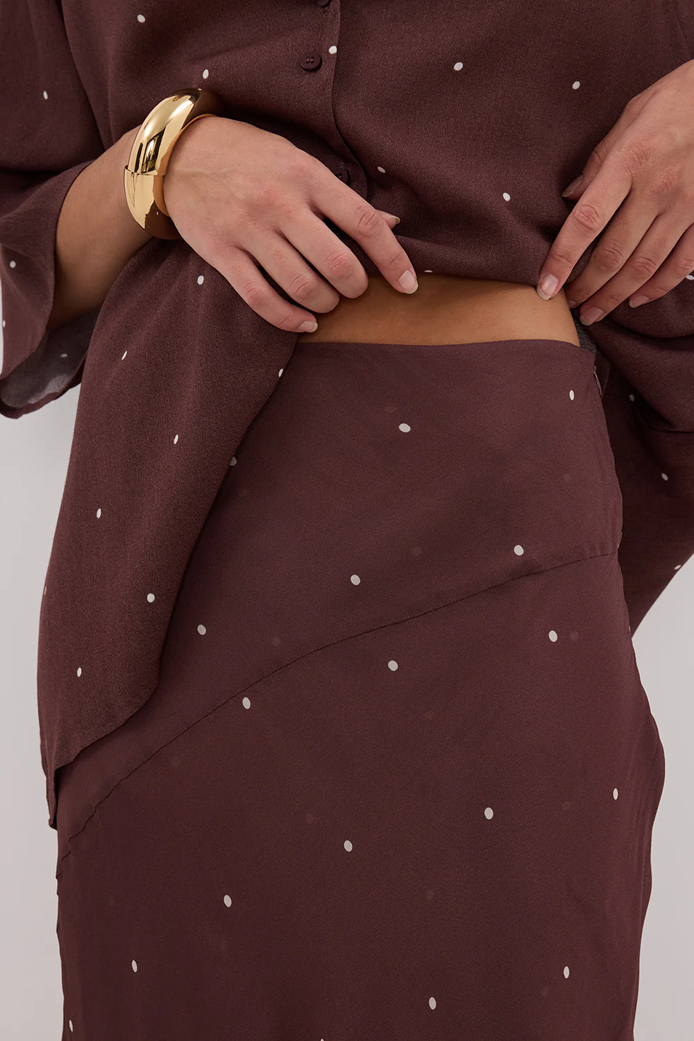 MELROSE WALNUT MIDI SKIRT - Yukikoi