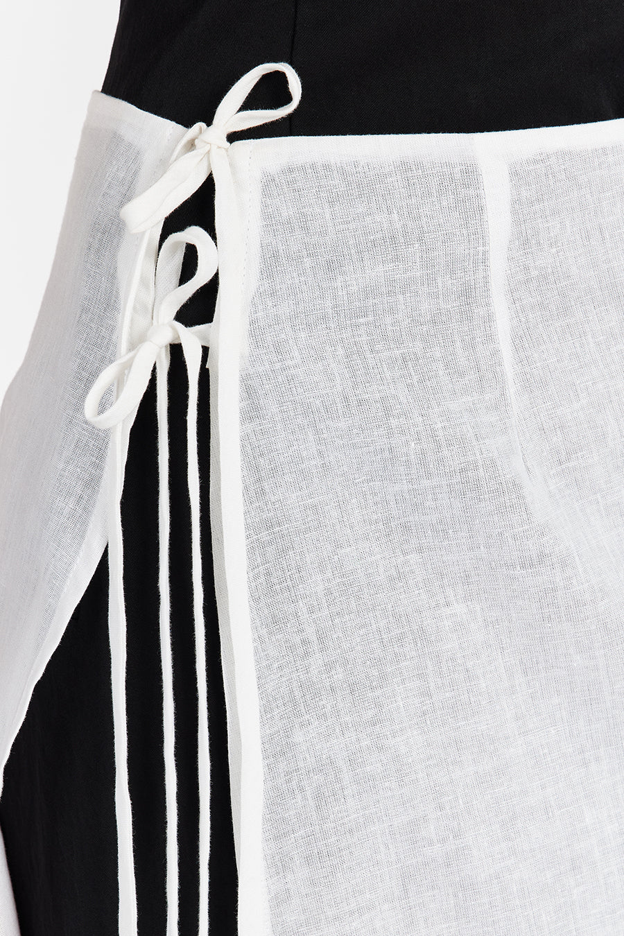 LINA WHITE SARONG SHEER SKIRT - Yukikoi