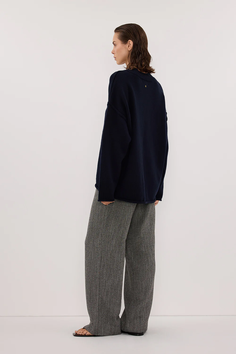 MANHATTAN CHARCOAL TWEED PANT - Yukikoi