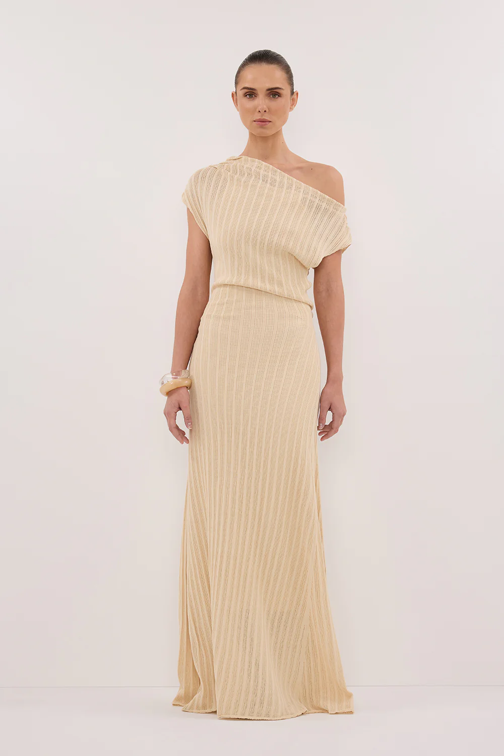 BOWIE NATURAL KNIT MAXI DRESS - Yukikoi