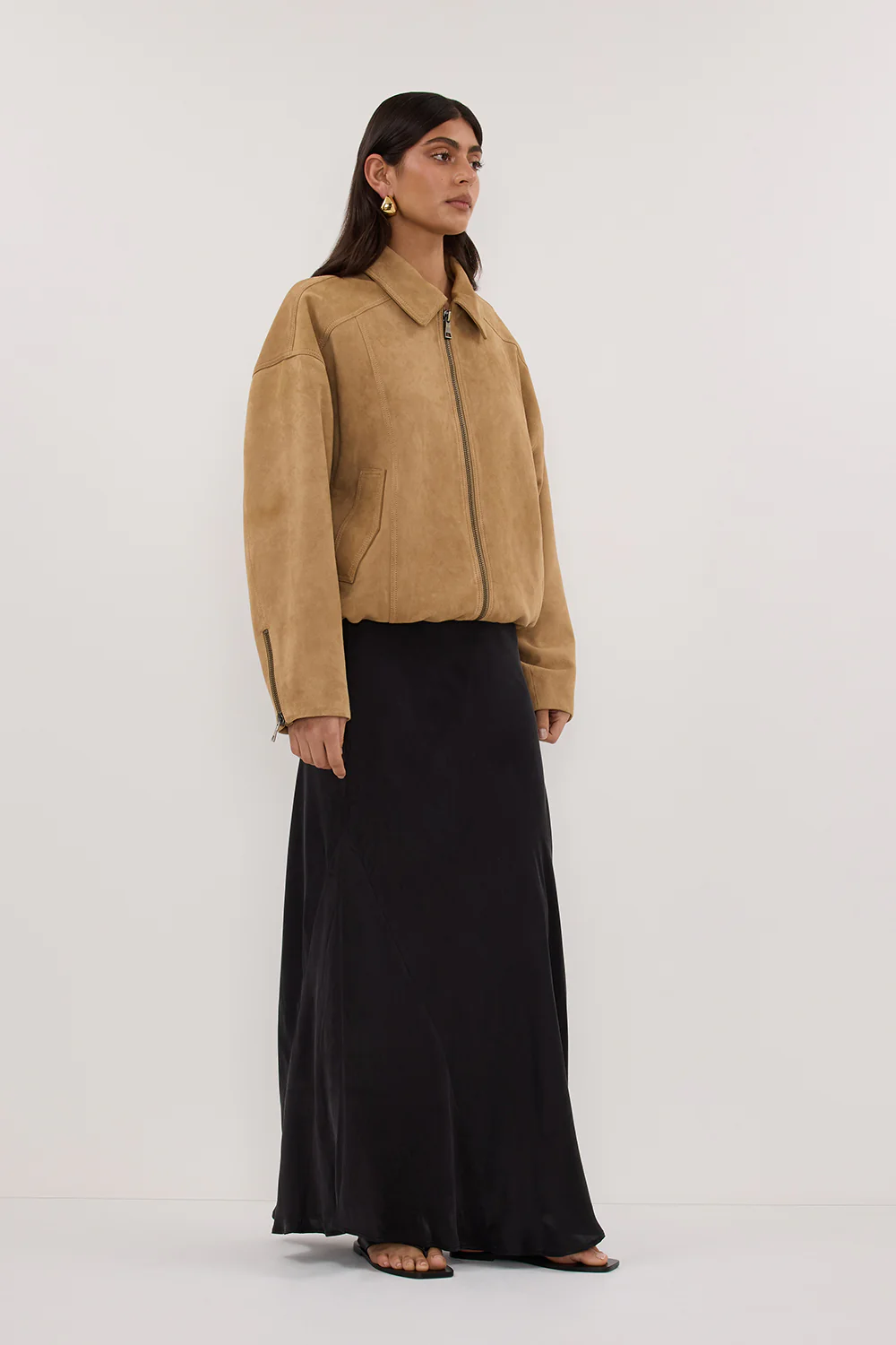 DENVER PAMPAS SUEDE LEATHER BOMBER JACKET - Yukikoi