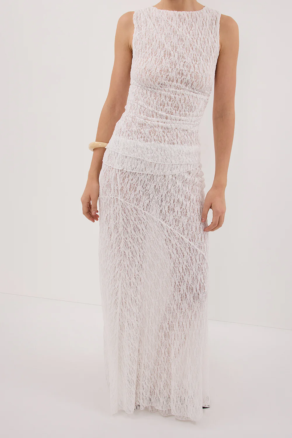 LIZZIE WHITE LAYERED LACE SKIRT - Yukikoi