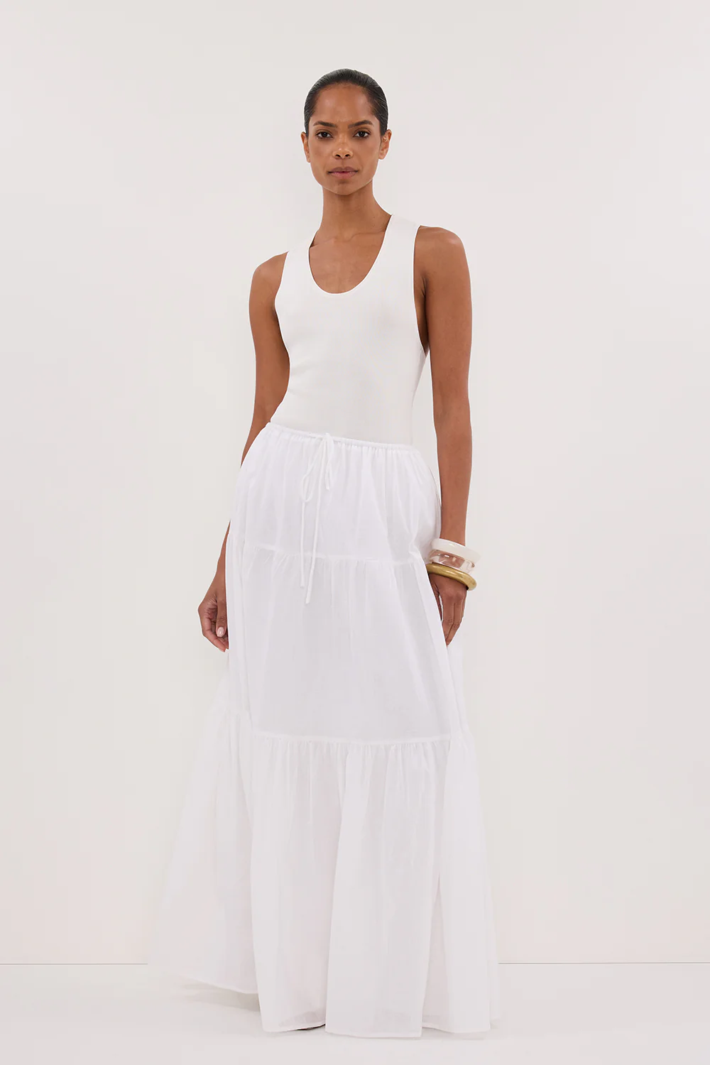 DEVIN OFF WHITE RACER KNIT TANK - Yukikoi