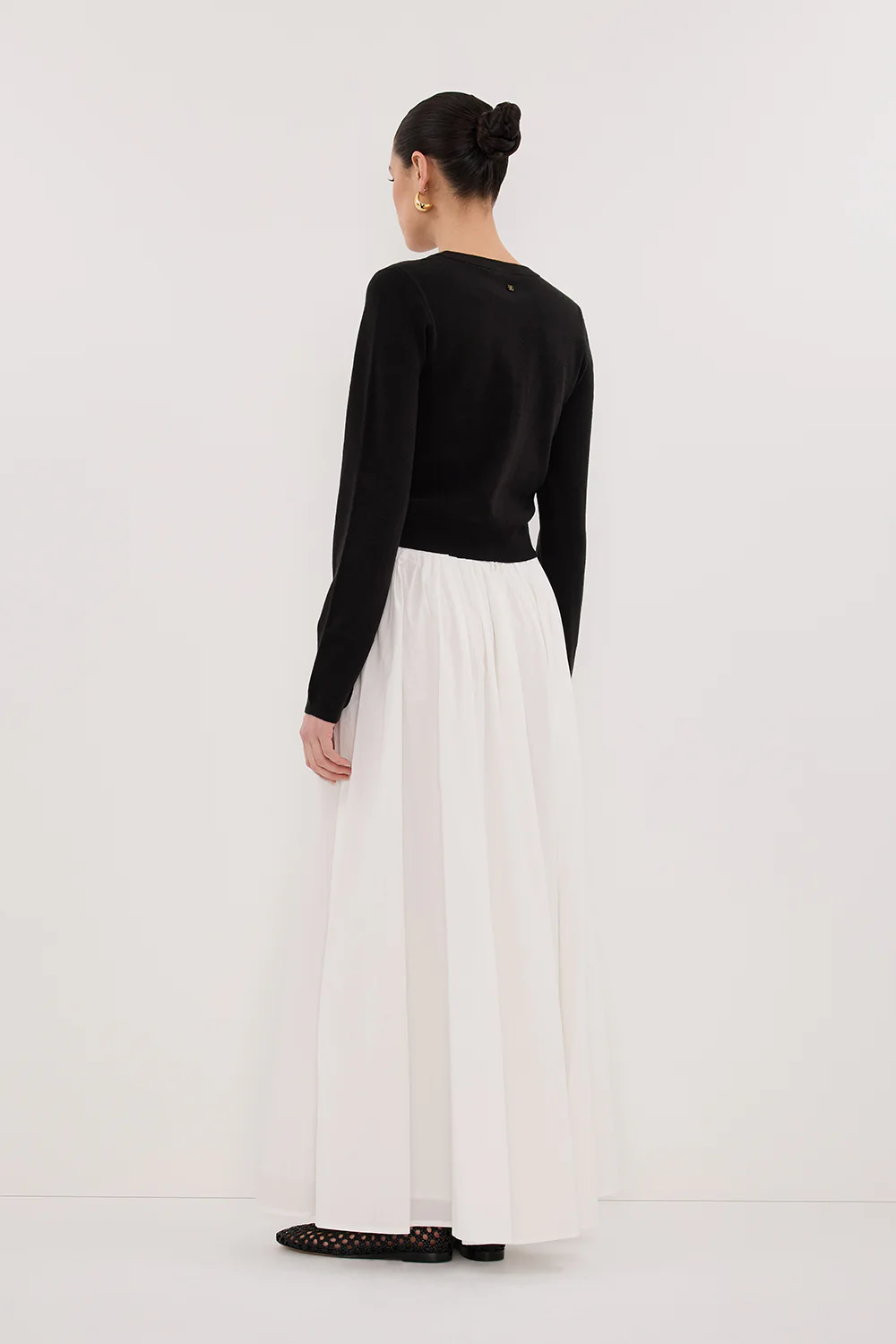 MONACO BLACK LONG SLEEVE CARDIGAN - Yukikoi