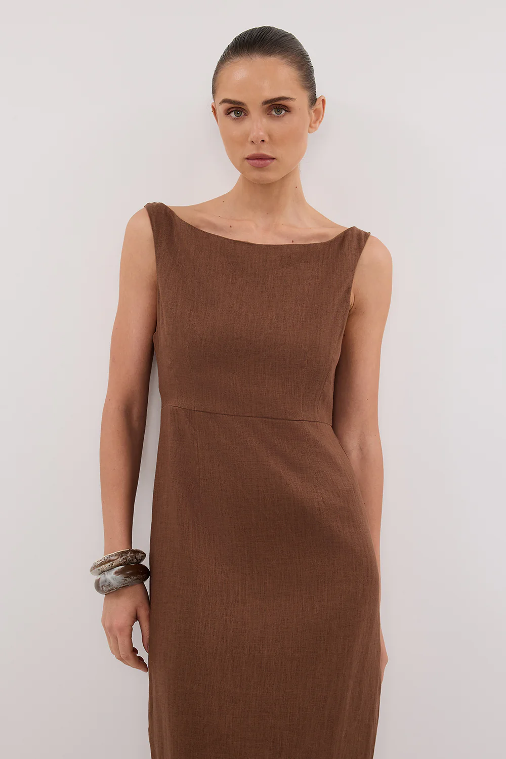 JULE FONDANT LINEN MIDI DRESS - Yukikoi