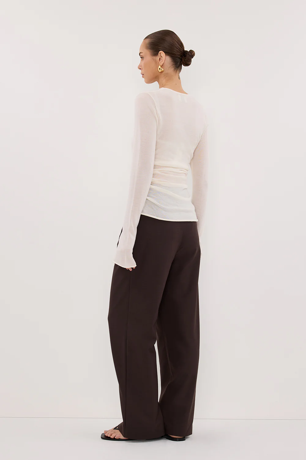 NICO OFF WHITE MERINO KNIT TOP - Yukikoi