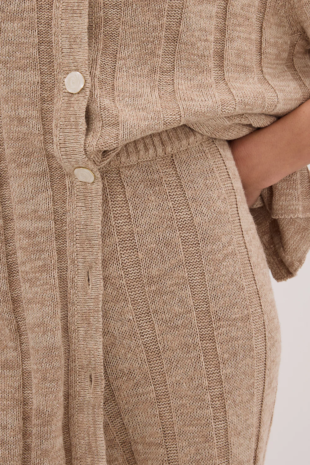 JAZZ NATURAL WIDE LEG KNIT PANT - Yukikoi