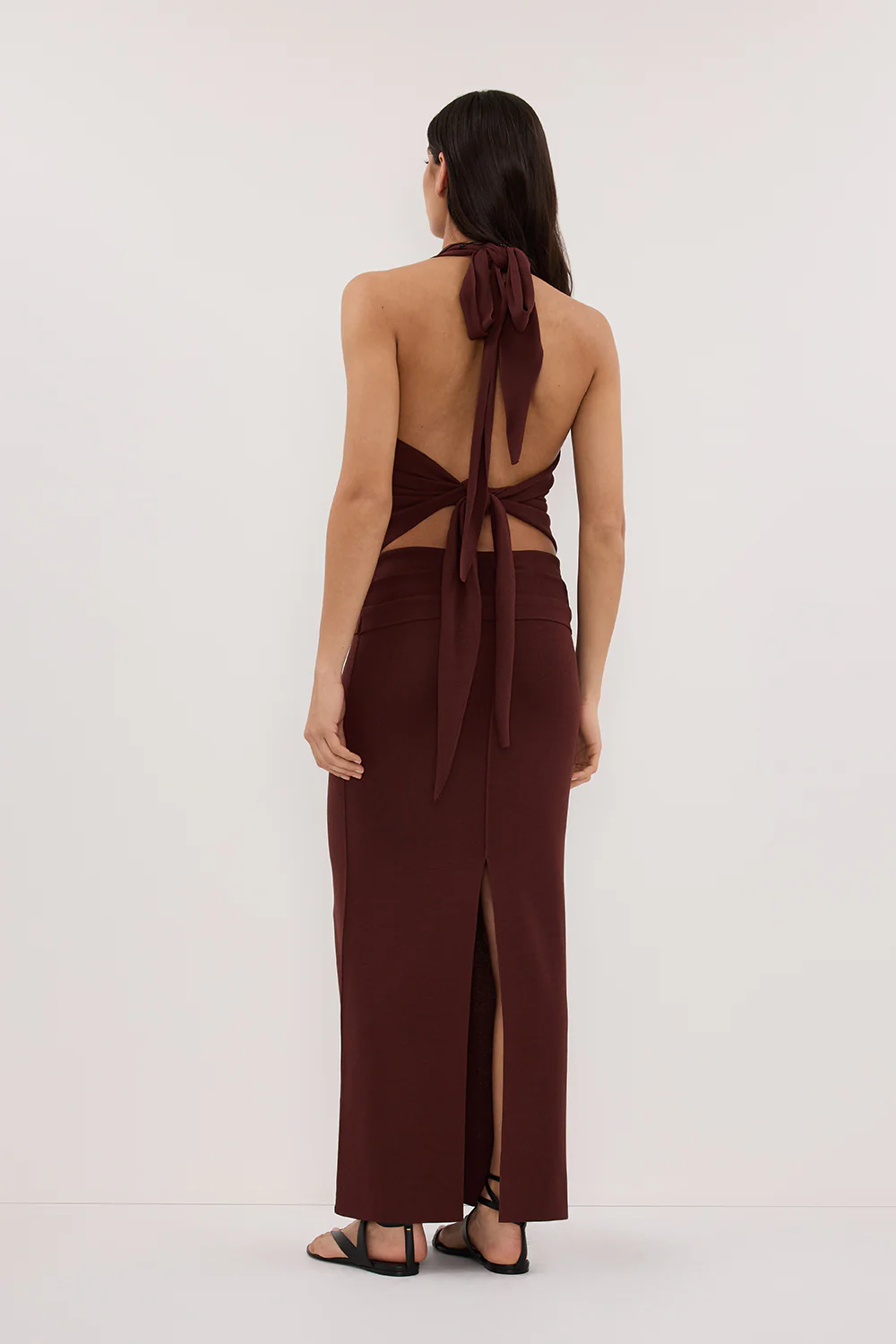 SOL CINNAMON KNIT MIDI SKIRT - Yukikoi